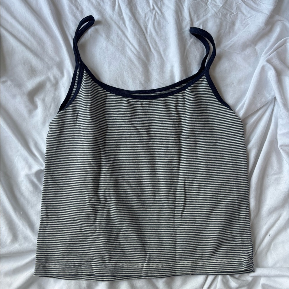 brandy striped tank top